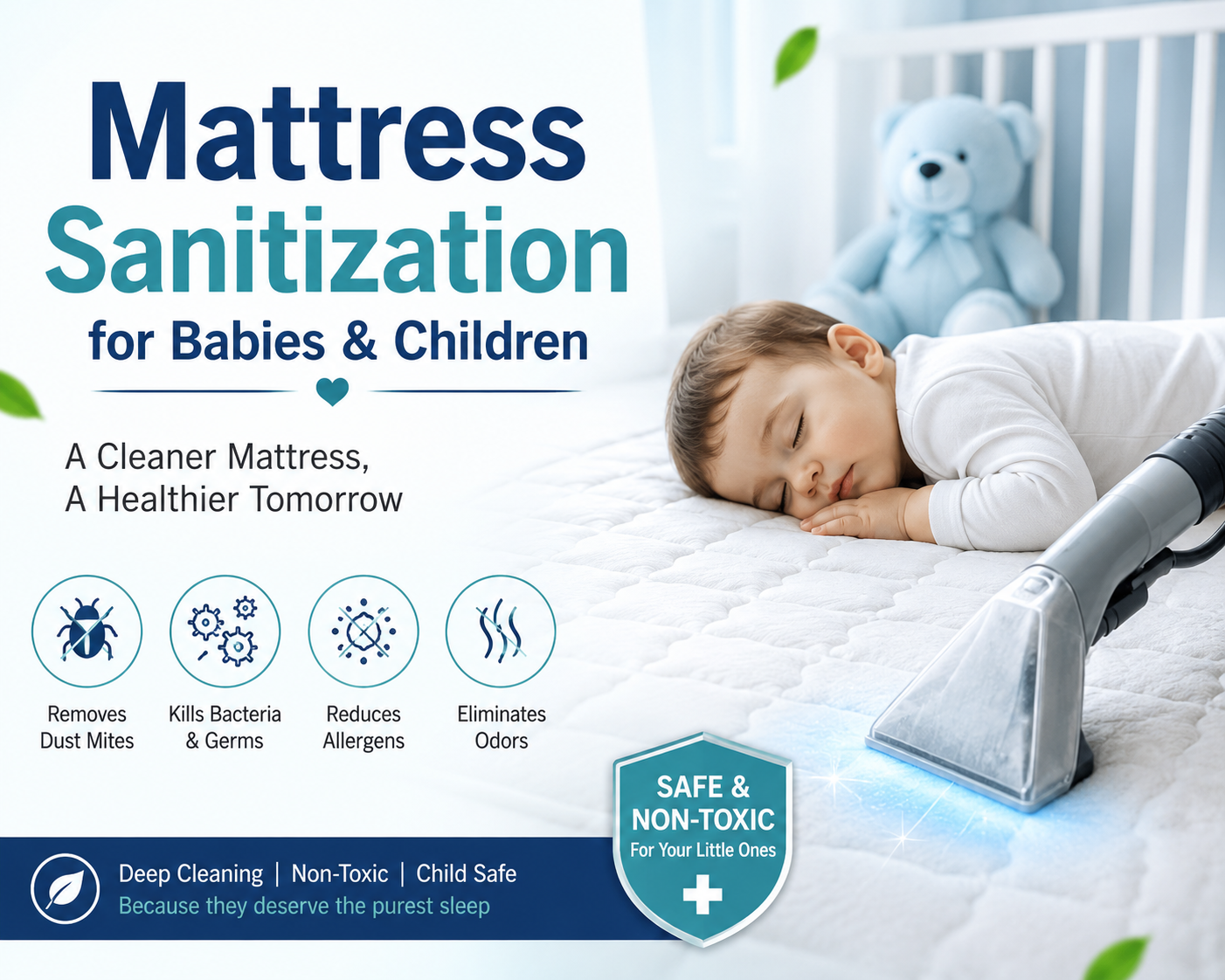 Mattress Sanitization for Babies & Children